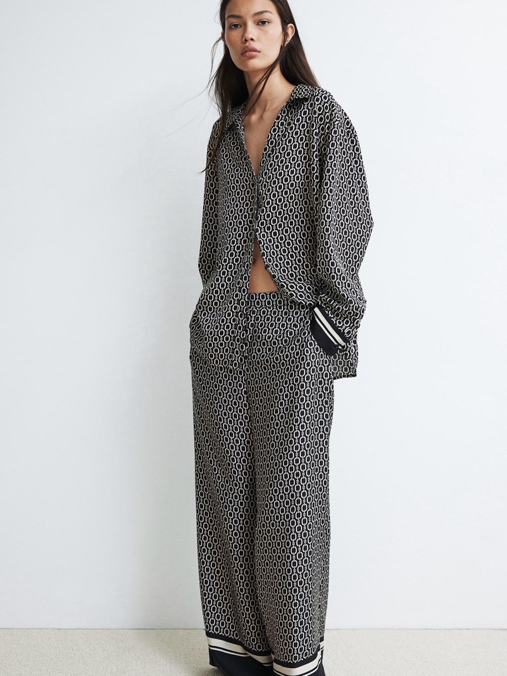 Chic And Elegant Button-Up Set